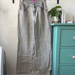 Edikted Gray Flare Women's Jeans